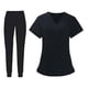 thumbnail image 4 of Conjunto De Bata Médica Para Hombre Y Mujer, Top Y Pantalones Con Cuello En V, Uniformes De Trabajo De Enfermera, Ropa De Trabajo, 4 of 8