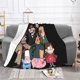 thumbnail image 3 of Manta de franela súper suave Gravity Falls tamaño Queen para cama, manta acogedora, para cama, sofá, sillón, viajes, camping, manta de 60 x 80 pulgadas, 3 of 8