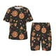 thumbnail image 1 of Fotbe Pizzas Mushrooms Pijama Estampada de 2 Piezas para Niños – Ropa de Dormir de Manga Corta Cómoda para Niños y Niñas, Camiseta y Shorts de Algodón-Medium, 1 of 6