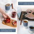 thumbnail image 5 of Tomotime Tea Cup with Infuser and Lid 400ml Ceramic Tea Mugs Smooth Inner Wall Wooden Handle 13.5 oz,Blue, 5 of 5
