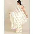 thumbnail image 3 of Beautiful Poly Georgette and Solid Indian Saree With Blouse Piece, 3 of 5