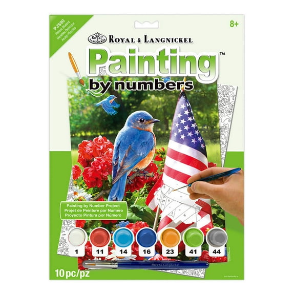 Royal & Langnickel(R) Small Paint By Number Kit 8.75"X11.75"-Patriotic Bluebird