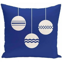 Simply Daisy Holiday Print Decorative Pillow, 16" x 16"