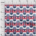 thumbnail image 2 of oneOone Georgette Viscose Red Fabric Geometric Sewing Fabric By The Yard Printed Diy Clothing Sewing Supplies 42 Inch Wide, 2 of 4