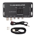 thumbnail image 2 of TV Link Modulator, AV To RF RF Modulator Support PAL NTSC Durable Plug and Play  for Set Top Boxes, 2 of 7