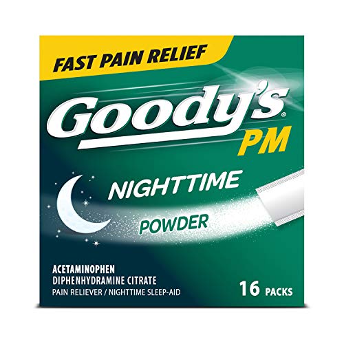 Goody's PM Nighttime Powder, Dissolve Packs For Pain with Sleeplessness