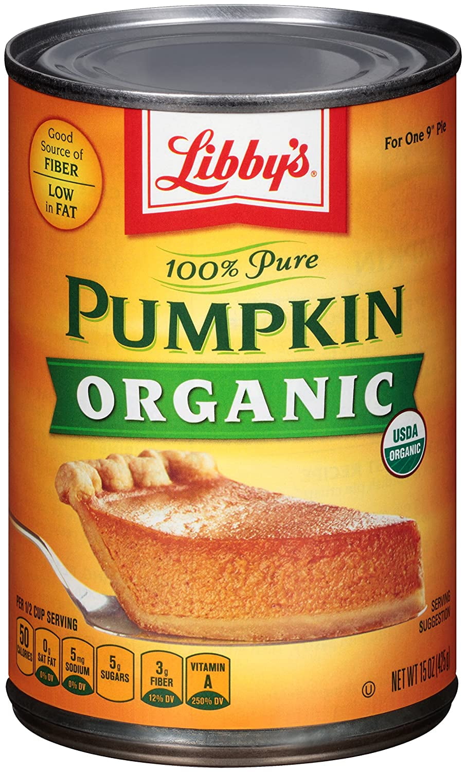 Libby's Pure Organic Pumpkin, 15 Ounce (Pack of 12)