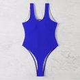 thumbnail image 4 of Sngxgn Women's Training Adjustable Strap Swimsuit(Blue,S), 4 of 7