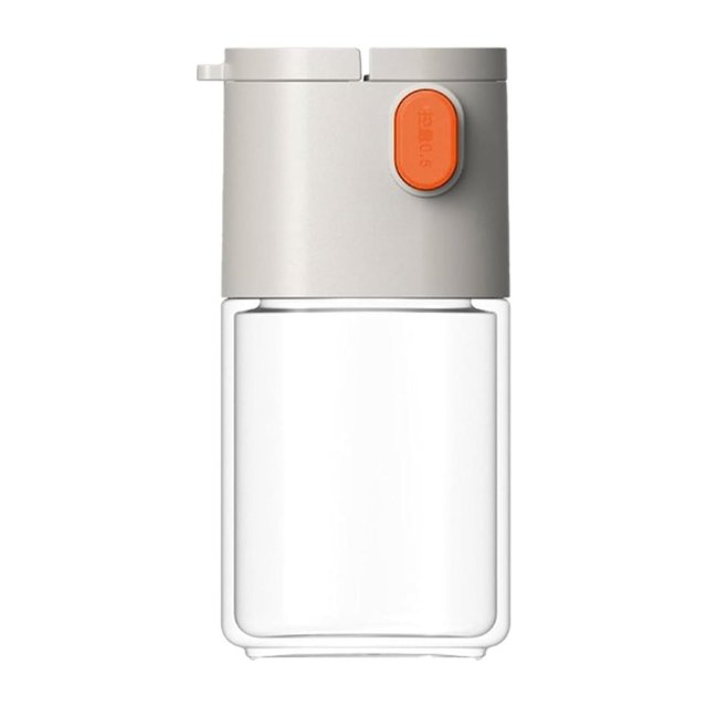 Frasco sazonador de control multifuncional - vidrio, desviación inclinada - para cocina/barbacoa, medición precisa, fácil de limpiar