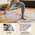 thumbnail image 4 of Pioneer Flower Floral Print Pattern Hot Yoga Mat Towel Non Slip for Hot Yoga - Quick-Drying Yoga Mat Cover with 4 Corner Pockets with Travel Bag - Hot Yoga Towel Non Slip 74"x26", 4 of 6