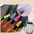 thumbnail image 3 of JUNWELL 100pcs / box Aquarium Nail Tips Clear Liquid Water Syringe with Injector False Tips, 3 of 8