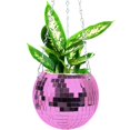thumbnail image 1 of Mirror Disco Ball Planter Hanger, Hanging Disco Planter Flower Pot For Garden Decor, 1 of 5
