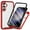 Red, variant on ELEHOLD Clear Case for Samsung Galaxy S25 FE, with Built in Screen Protector Protective Front Case Rugged Clear Back Shell Shockproof Flexible Bumper Scratch-Resistant Non-Yellowing Case,Purple