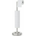 thumbnail image 5 of Brushed Nickel Freestanding Toilet Paper Holder, SUS304 Steel with Pivoting Design for Mega Rolls, 5 of 5