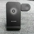 thumbnail image 3 of Langgg 15W Wireless Charger Compatible Phone Smart Watch Headset Charging Dock Station Multifunctional Travel Stand Pad with Cable, 3 of 6