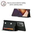 thumbnail image 3 of Back Flip Wallet Case for Samsung Galaxy Note 20 Ultra, Slim Skin Friendly PU Leather Folio Case with Stand Card Slots Magnetic Closure Wrist Strap Phone Cover for Samsung Galaxy Note 20 Ultra,Black, 3 of 11
