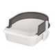 thumbnail image 2 of Caja de arena para gatos, orinal, inodoro, parte superior abierta, bandeja de arena para mascotas, orinal para gatos pequeños y medianos , Negro, S Salvador Bandeja de arena para gatos, 2 of 10