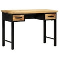 thumbnail image 3 of vidaXL Writing Table 43.3"x19.6"x29.9" Solid Mango Wood, 3 of 10