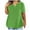 Green, variant on UVEASISHA Plus Size Workout Tops for Women Short Sleeve V Neck Tshirt Fashion Solid Sport Tees Green XXXXL