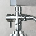 thumbnail image 3 of G1/2" Solid Brass 3 Way Shower Arm Bathroom Angle Valve Diverter Valve for Hand Shower Universal Shower Components, Chrome DSF007, 3 of 5