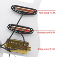 thumbnail image 4 of SSH-Coil Protection Électrique pour Guitare 2 Mini Humbucker + 1Humbucke+Silence Switch Pré-Câblée, 4 of 7