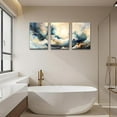 thumbnail image 4 of Canvas Wall Art For Living Room Modern Wall Decor For Bedroom Office Wall Decorations Minimalism Abstract Ink Paintings Framed Canvas Prints Wall Pictures Art Bathroom Home Decor 3 Piece, 4 of 6