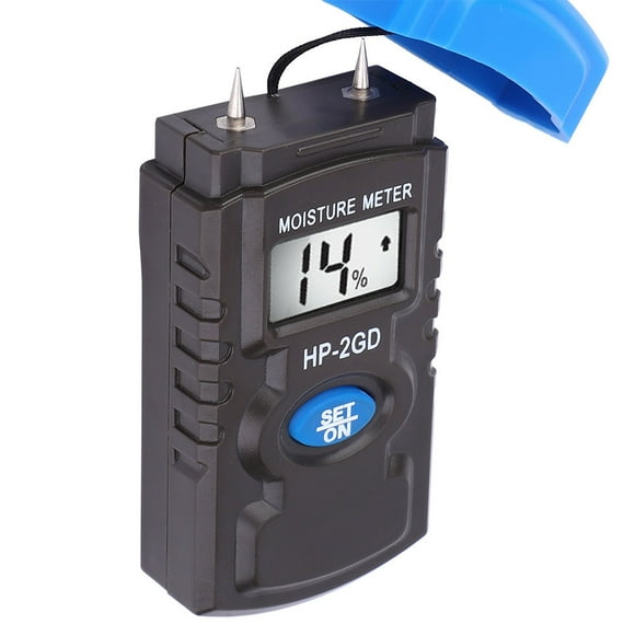 Moisture Meter Wood Moisture Meter Digital Moisture Meter Humidity Meter Moisture Tester Portable Wood Moisture Meter Digital Humidity Temperature Tester High Accuracy