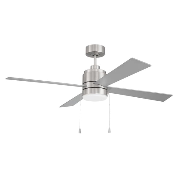 Energy Star McCoy 52 in. Brushed Polished Nickel Ceiling Fan w/ Integrated LED Light Kit Included