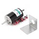 thumbnail image 1 of Motor DC de alta velocidad 80W Micro CW CCW Regulación de velocidad del eje de salida doble 12V XD60D9412Y50S (con soporte), 1 of 8