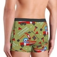 thumbnail image 5 of Kll Cartoon Fire Truck Men'S Cotton Boxer Briefs Underwear-Medium, 5 of 9
