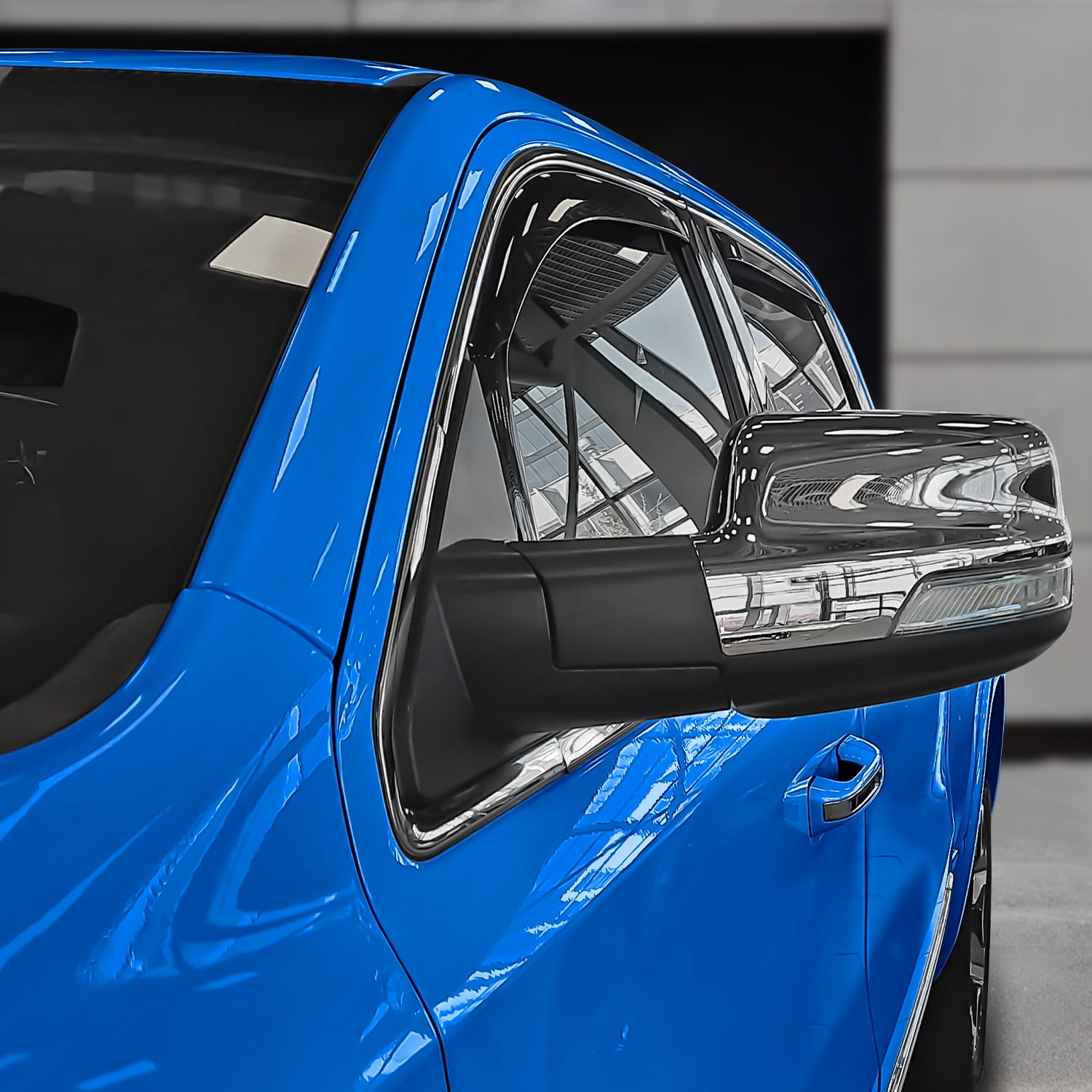 Goodyear Shatterproof in-Channel Window Deflectors for Trucks Dodge RAM 1500 2019-2024 Quad Cab, Rain Guards, Window Visors for Cars, Vent Deflector, Truck Accessories, 4 pcs- GY003414LP