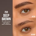 thumbnail image 3 of Maybelline Brow Inserts 2-in-1 Eyebrow Pencil and Brow Gel, Deep Brown, 3 of 8