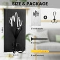 thumbnail image 2 of AUR 2 Pcs Mr and Mrs Towel Hooks for Bathroom Kitchen Farmhouse Wood Wall Hanging Heavy Duty Double Towels Holder Hooks Christmas Rustic Decorative Hanging Coat Keys Robe Hat(Black and White), 2 of 12
