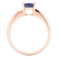 thumbnail image 4 of Clara Pucci 14K Rose Gold 1ct Tanzanite Solitaire Ring for Women, 4 of 7