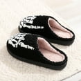 thumbnail image 6 of Fuzzy Slippers For Women 2023 Cozy Home Halloween Skeleton Finger Warm Winter Cotton Slippers Warm Cozy Winter House Slippers Bedroom Indoor House Shoes, 6 of 7