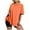 Orange2, variant on Jalioing Short Sleeve Womens T Shirt Short Sleeve Crew Neck Oversized Tee Casual Loose Solid Color Shirts Tops