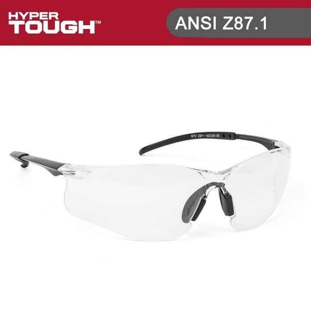 Hyper Tough Safety Glasses with Z87.1 PolyCarbonate Lens HTS617113HG