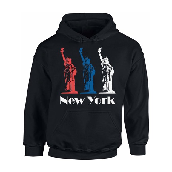 New York Hoodie Sweatshirt - Statue of Liberty Gift - NYC Novelty Souvenir
