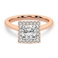 thumbnail image 4 of IGI Certified 2 Carat Cushion Shape Lab Grown Diamond Engagement Ring | 14K Rose Gold | Harriet Halo Diamond Ring | FG-VS1-VS2 Quality Friendly Diamonds, 4 of 6