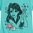 thumbnail image 3 of Disney - Ariel Sketch  - Toddler & Youth Girls Short Sleeve Graphic T-Shirt, 3 of 5