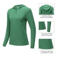 thumbnail image 4 of WBQ Hooded UPF 50+ Sun Protection T Shirts Long Sleeve Athletic Shirts, 4 of 8
