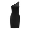 thumbnail image 1 of Vestido de verano con hombros descubiertos para mujer, elegante, suave, ajustado, informal SG, 1 of 7