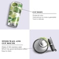 thumbnail image 2 of SKYSONIC Lemons Tumbler Stainless Steel Double Wall Vacuum Reusable Insulated Mug with Straw and Built-in Coaste for Cold and Hot Beverages, 12oz, 2 of 7