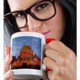 thumbnail image 2 of 3drose, Canada, Quebec, Quebec City, Chateau Frontenac with Dawn Light, 15oz Two-tone Red Mug, 2 of 6