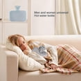 thumbnail image 5 of Hot Water Bottle With Soft Fleece Cover Portable Reusable Hand Warmer And Relieve Menstrual Cramps Or Muscle Aches Banmo, 5 of 5