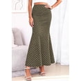 thumbnail image 3 of PRETTYGARDEN Maxi Skirts for Women Summer Flowy High Waisted Polka Dot Mermaid Office Work Spring Fashion Long Skirt, 3 of 8