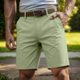 thumbnail image 2 of PIMSSY Men Casual Shorts Straight Leg Mid Rise Trousers Comfortable Breathable Summer Outdoor Daily Wear Solid Color Male Relaxed Fit Bottoms, 2 of 4