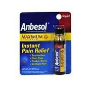 Anbesol Pain Relief, Instant, Maximum Strength, Liquid .41 oz