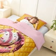 thumbnail image 3 of Erosebridal Girls Baseball Sport Twin Comforter Sets For Kids,Pink Ice Cream Drip Bedding Set,Reversible pink,2-Piece, 3 of 7