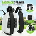thumbnail image 3 of 2.6 Gallon Backpack Sprayer Battery Powered, Electric Garden Sprayer with 3 Adjustable Forces, Battery Indicator, 5 Mist Nozzles, 41" Retractable Wand, Rechargeable Sprayer for Garden Lawn, 3 of 10